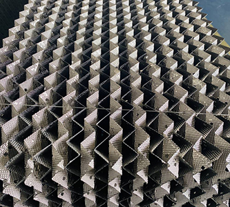 真空塔低压降孔板金属波纹规整填料