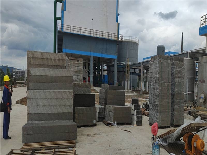 石化企业塔内件安装现场