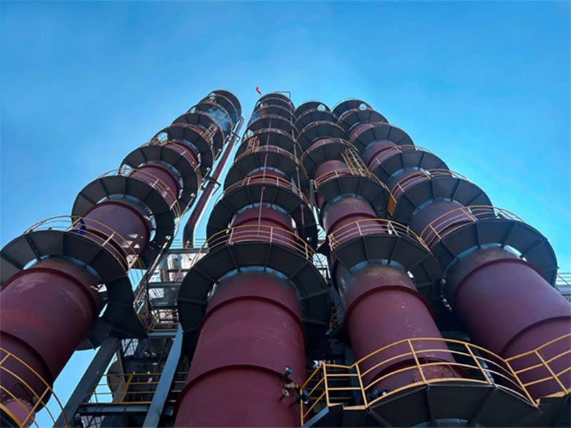 乙苯吸收分离塔填料安装