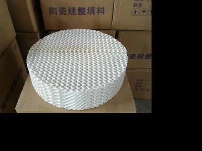 硫酸硝酸行业再生塔陶瓷规整波纹填料700X 耐高温抗热震