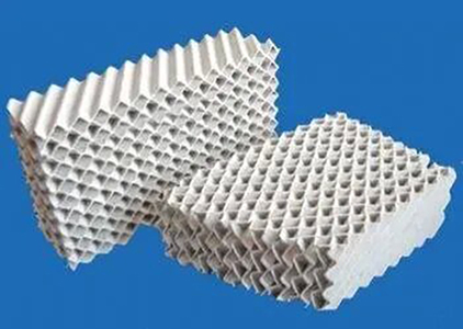 天然气加工真空塔陶瓷规整波纹填料350Y 稳定运行