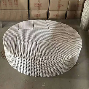 环保废水处理真空塔陶瓷规整波纹填料550Y 高效节能