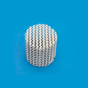 天然气加工再生塔陶瓷规整波纹填料400X 定制塔径