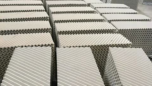 食品轻工净化塔陶瓷规整波纹填料500Y 卫生达标