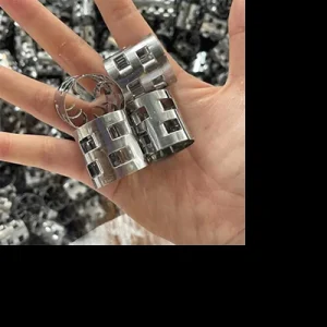 2205双相钢工业脱硫填料鲍尔环